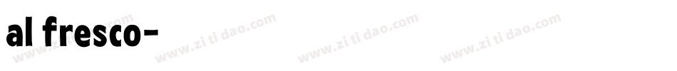al fresco字体转换